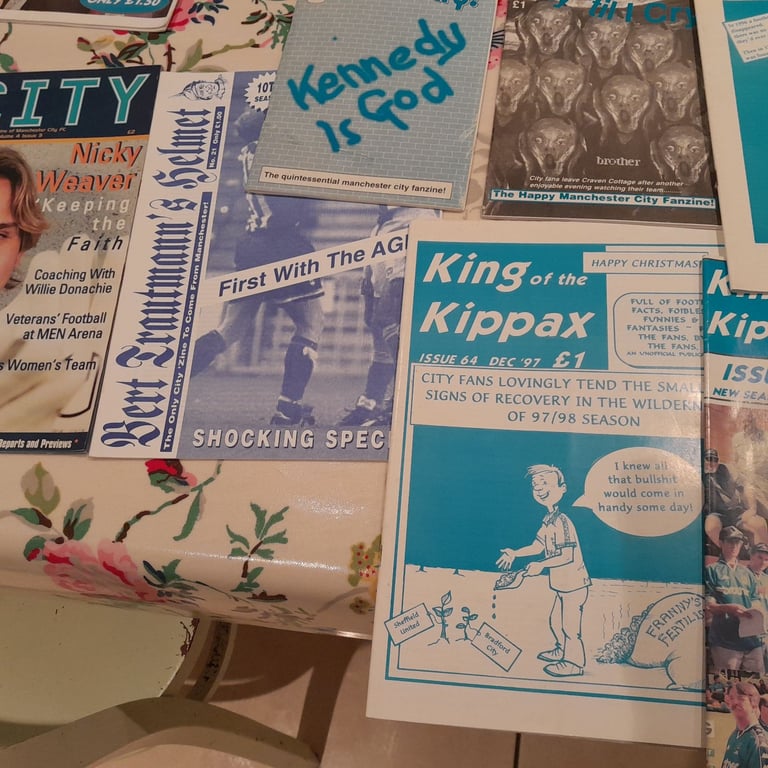 Manchester City programs, fanzines.