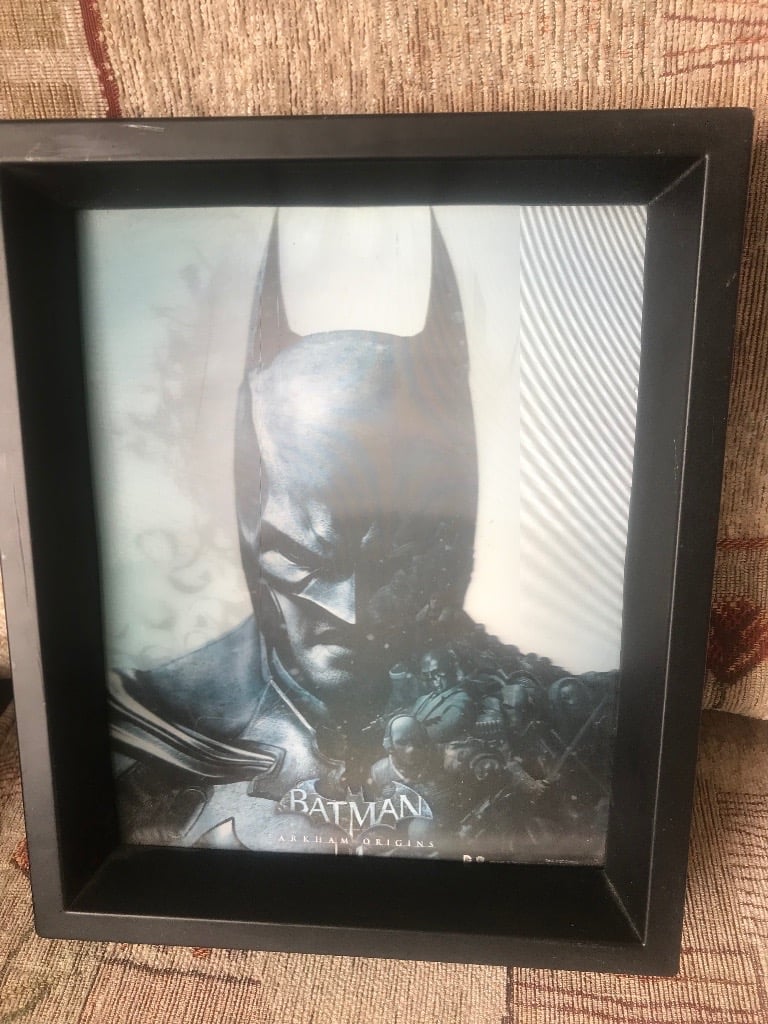 Batman Arkham origins 3-D holographic hero and villain framed £20 | in  Craigavon, County Armagh | Gumtree