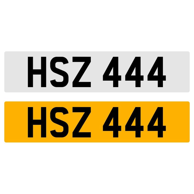 image for HSZ 444 NUMBER PLATE REGISTRATION NUMBERPLATE REGISTRATION CHERISHED DATELESS NORTHERN IRISH NI