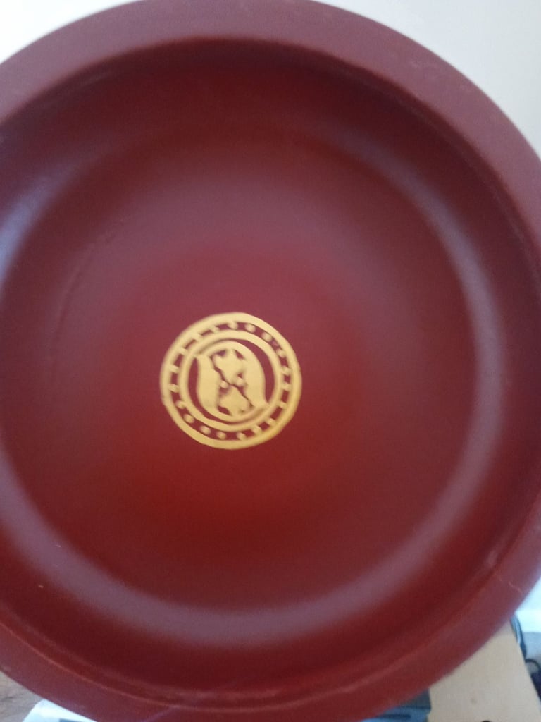 Pair of Burmese Lacquered offering vessels 