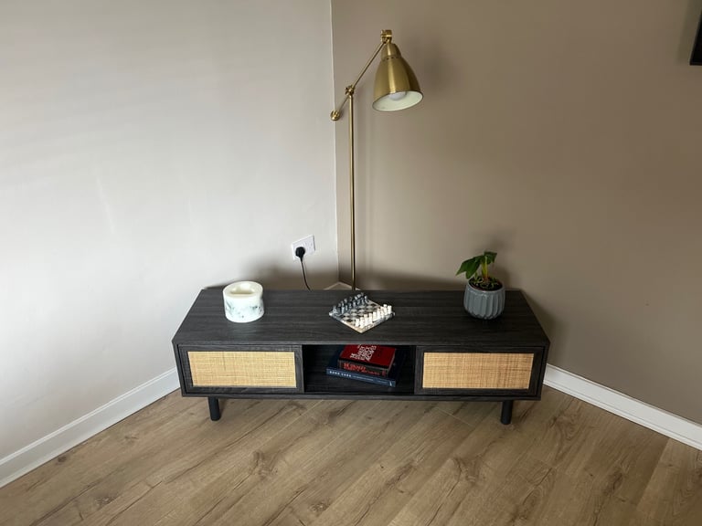 New Pavia Wide Rattan Unit in Black by Made