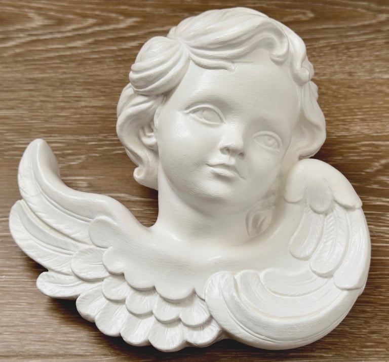 image for Beautiful decorative plaster angel with wings
