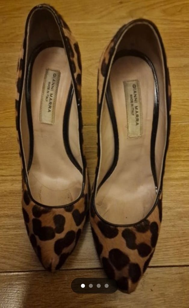 Gianni Marra Leopard Print Heels uk 7