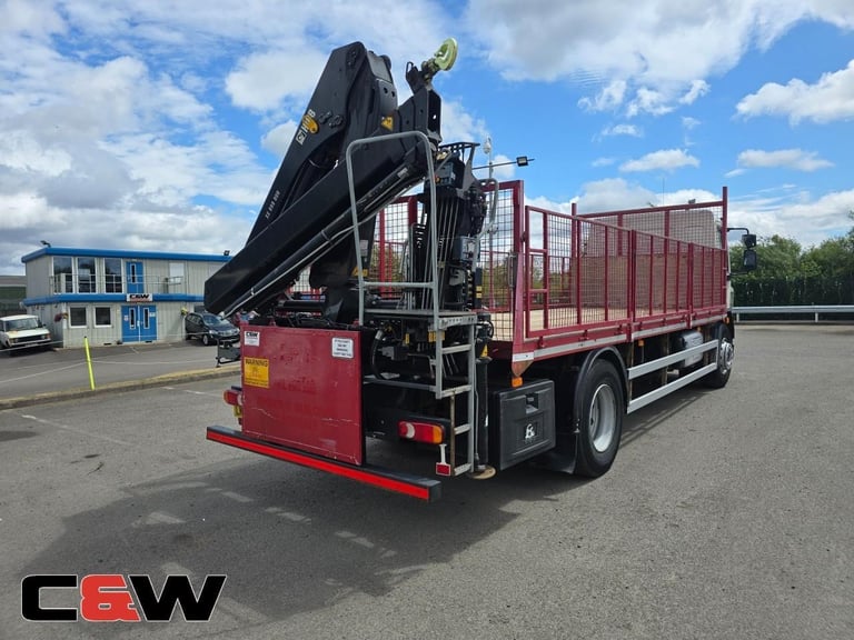 2014 (64) DAF FA LF 250 4x2 18 Ton Flatbed Crane - 219000kms