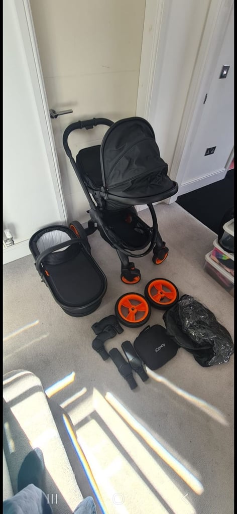 ICandy Peach 5th Anniversary Limited Edition Designer Collection (DC) pram Orange and Black