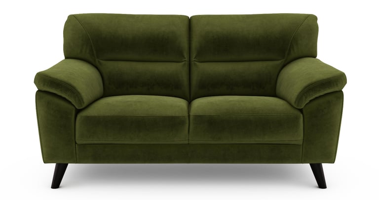 image for Olive Velvet 2 Seater Sofa 
