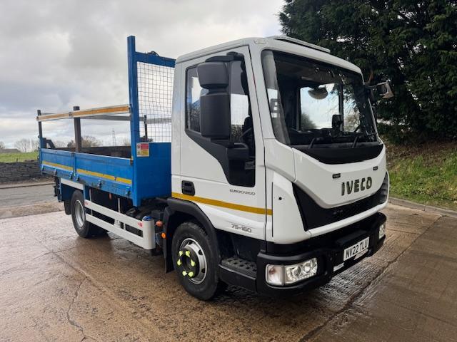 image for 2022 22 Iveco Eurocargo 75-160 E6 13ft steel insulated dropside tipper 30,000kms
