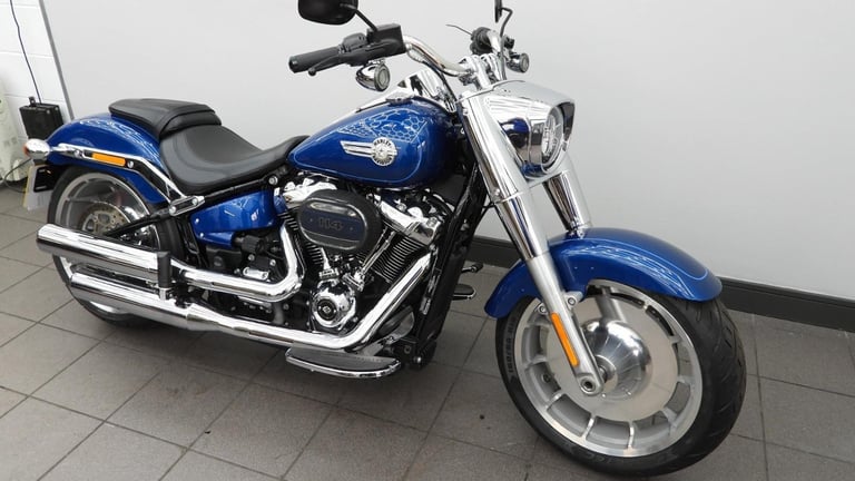 HARLEY-DAVIDSON FAT BOY 114 1868cc 2022 22reg Blue only 7,127 Miles 