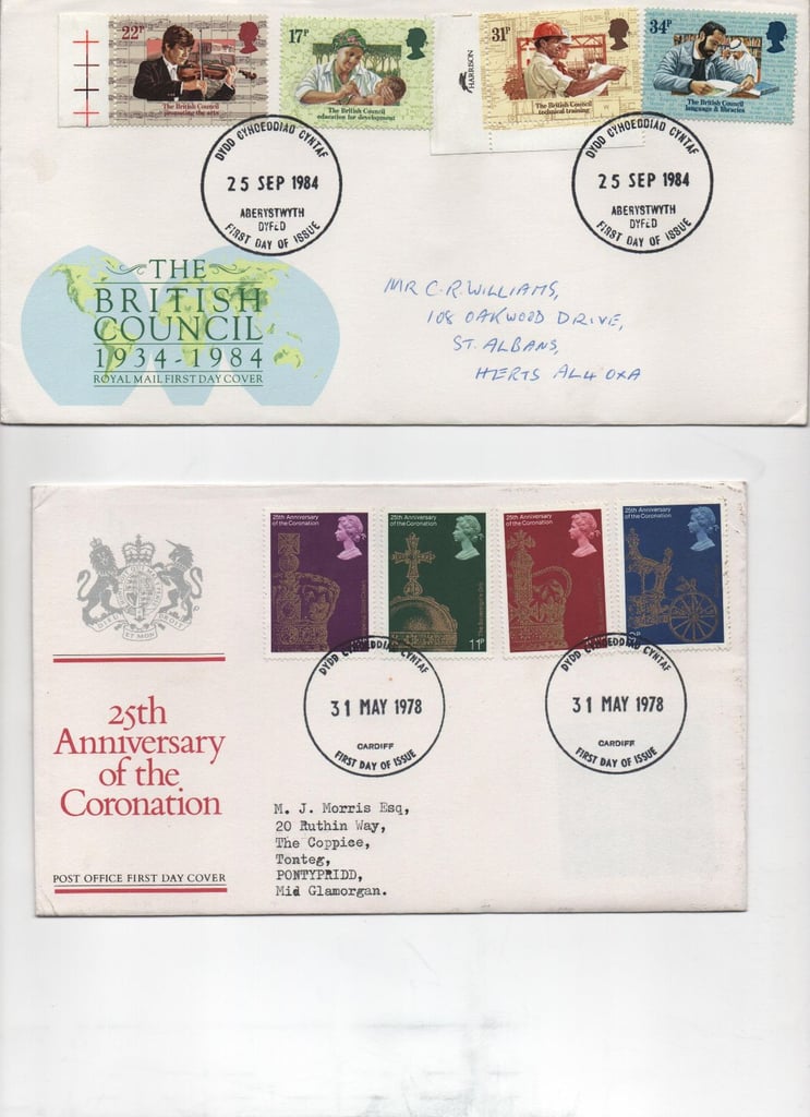 120 Wales first day covers