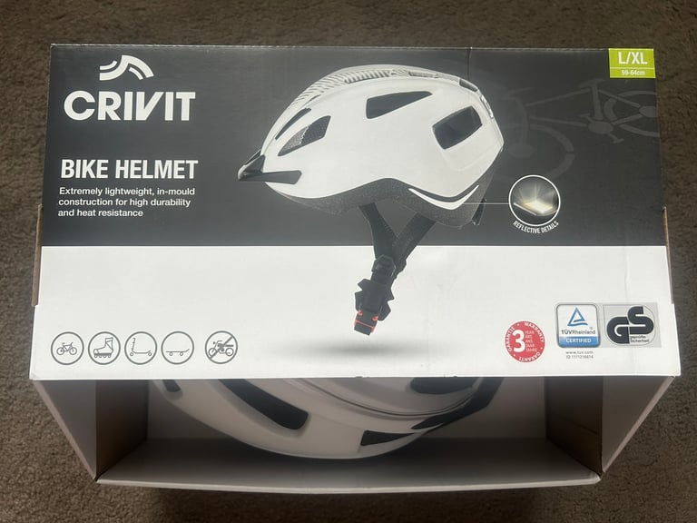 Crivit Bike Helmet Brand New Size L/XL, in Kilmarnock, East Ayrshire