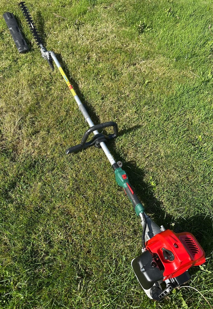 Long reach petrol hedge cutter vgc easy start clippers lawnmower mower trimmer