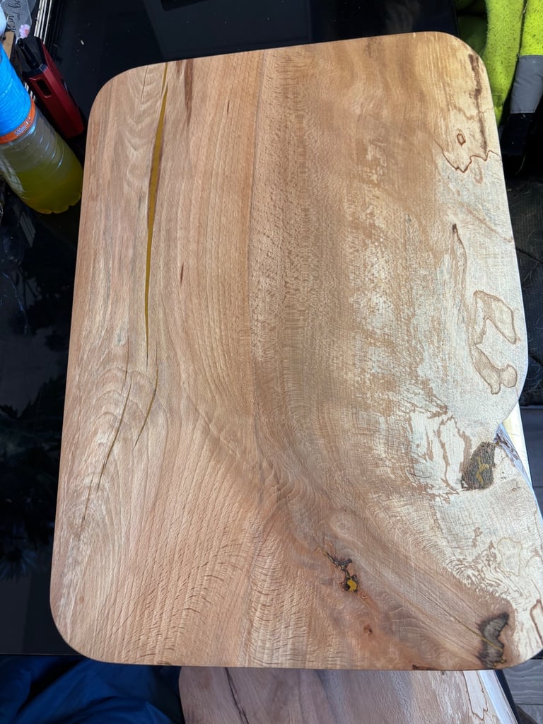 image for Beech plank coffee table hand made by the logman 