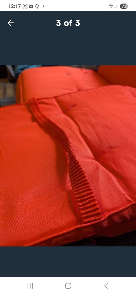 Detex Sun Lounger Cushions  x2 - New