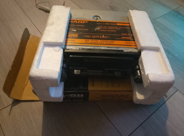 Vintage Rare Sharp RG 9150 Car Radio Cassette Stereo Retro Collectables 