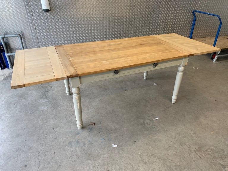 image for Neptune Suffolk Solid Oak Top Extending Kitchen Dining Table - Project