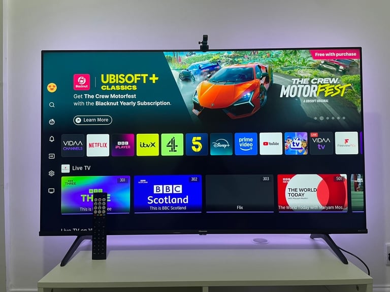image for Hisense 50” QLED 4K Ultra HD SMART TV