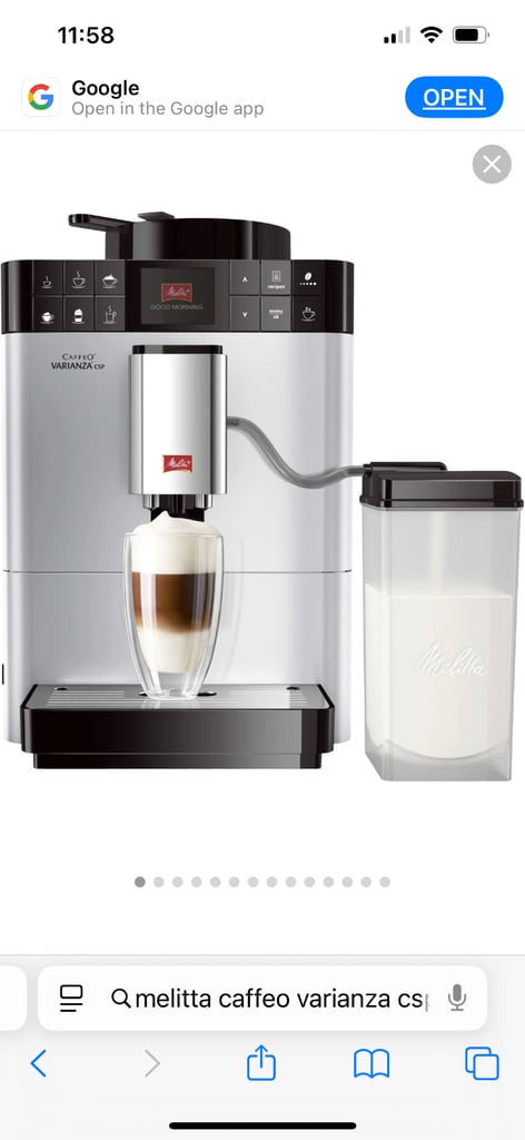 Melitta caffeo varianza csp coffee machine