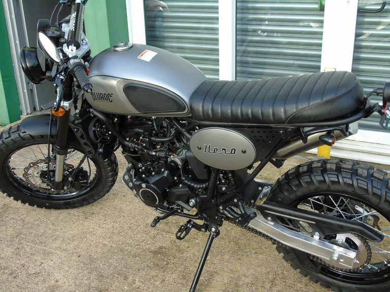 Bullit Bluroc Motorcycles Hero 250cc 2025 Brand New Retro Modern Scrambler 