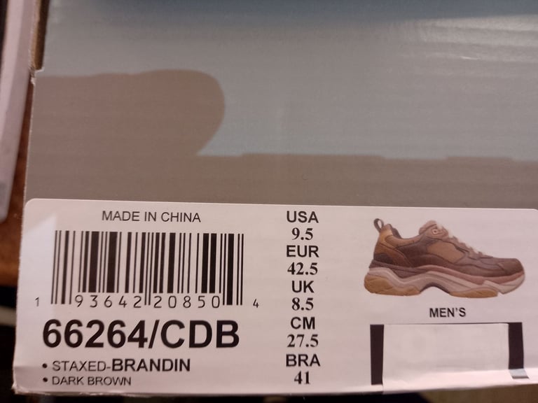 MEN'S SKECHERS TRAINER SHOES, UK 8.5, EUR 42.5, CASUAL/WALKING/HIKING/CYCLING