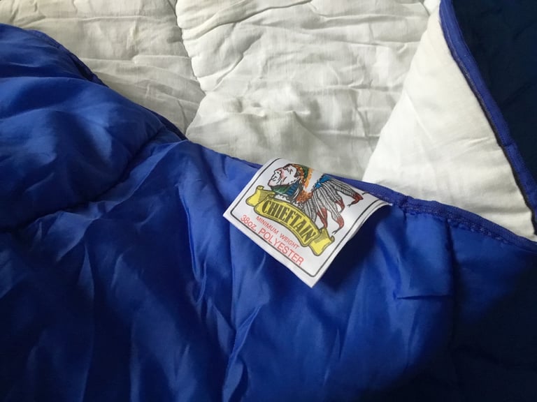 Single Blue Sleeping Bag