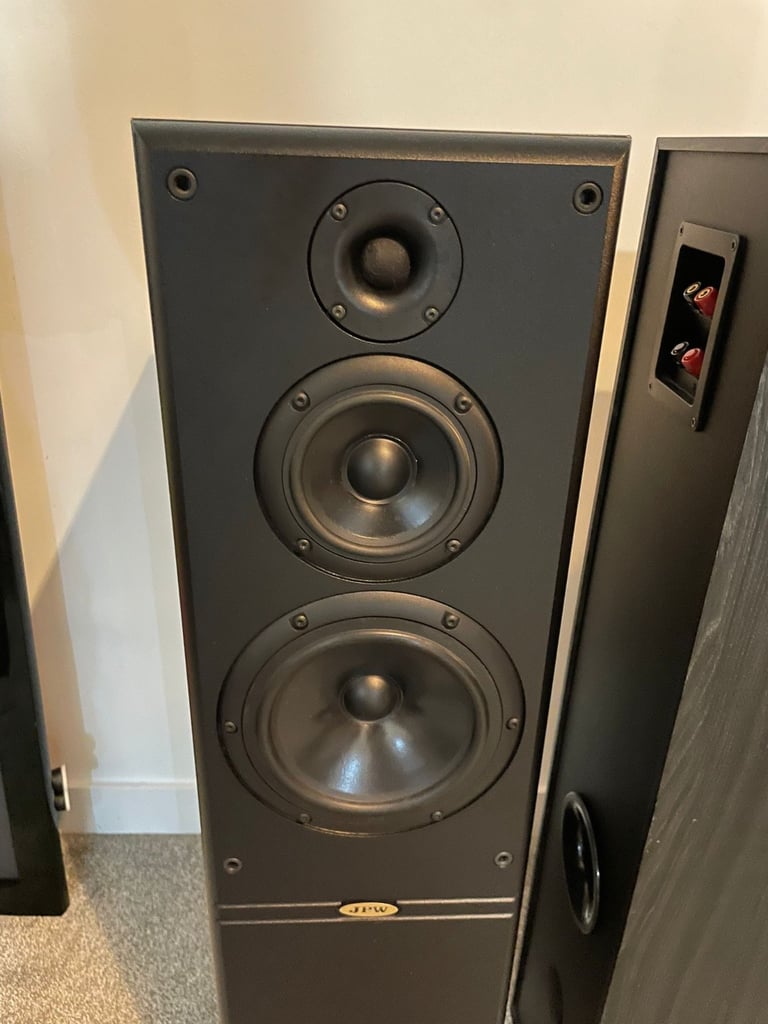 JPW ML710 Floor Standing Speakers Black 2 Way Pair 