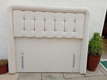 image for Floor Standing Upholstered Fabric Headboard