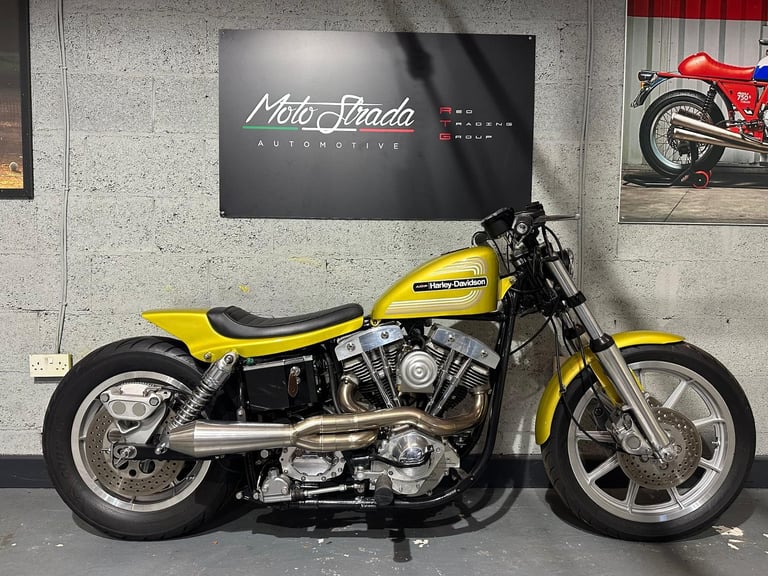image for Harley-Davidson. Magazine featured Flattracker. 93 cubic inch S&S Engine