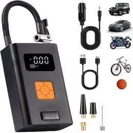 Brand New Portable Air Compressor Mini Tyre Pump 12 V 2000 mAh Battery