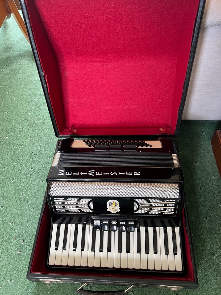 image for Weltmeister 80 Bass Piano Accordion with Hard Case