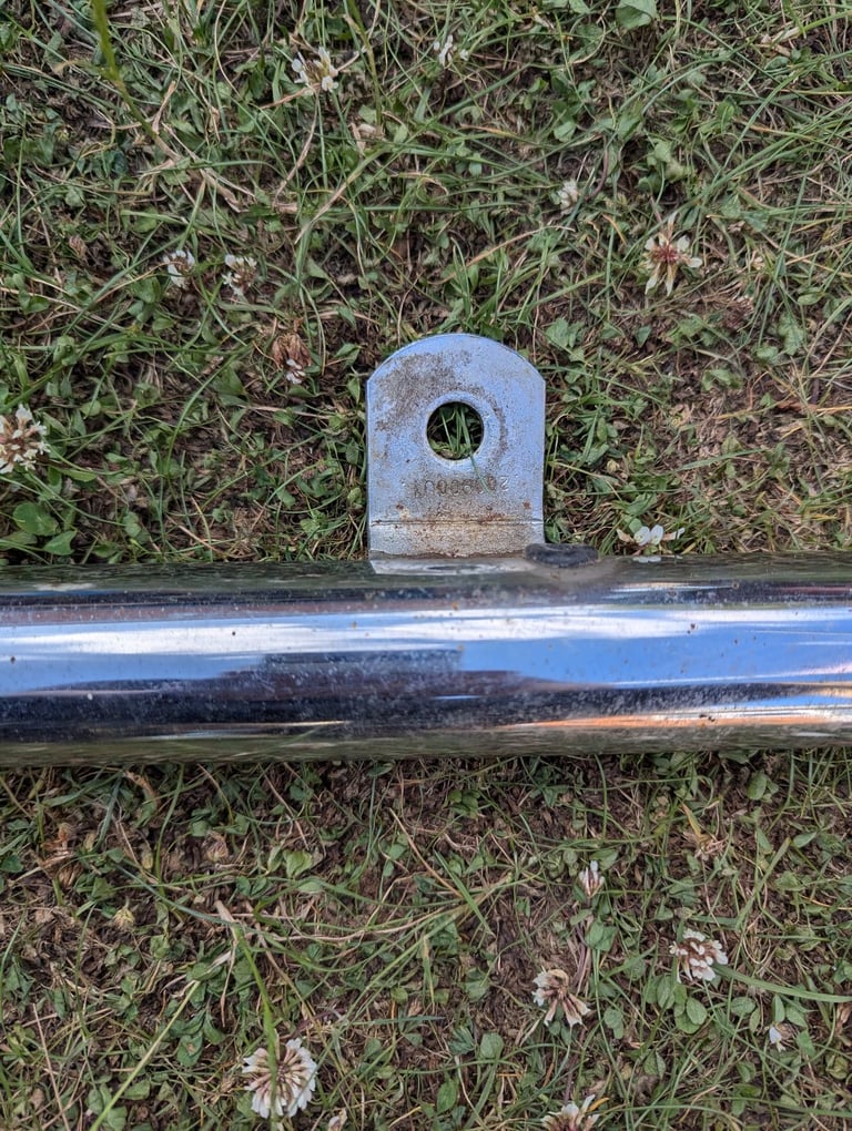 Vintage Chrome Plated 5 Mount Light Bar, 114cm Wide, Marked 20090001