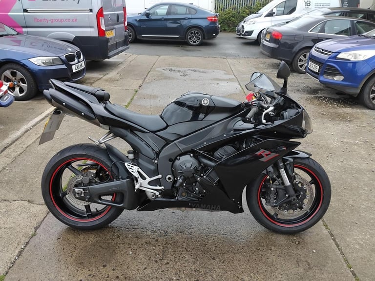 2007 56 YAMAHA YZF R1 07 4C8 SUPERBIKE 1000 BLACK NEW MOT HPI CLEAR YZFR1