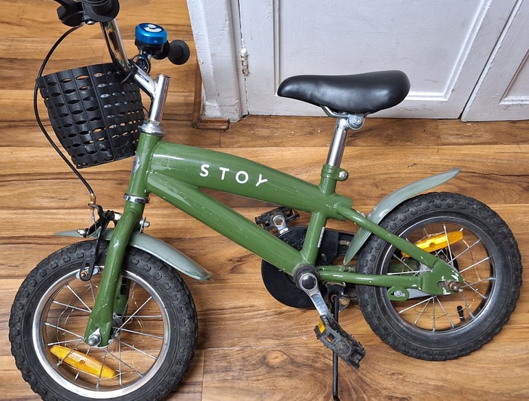 image for Stoy 12in kids bike with Stabilisers suitable for age 3 to 5 years old 