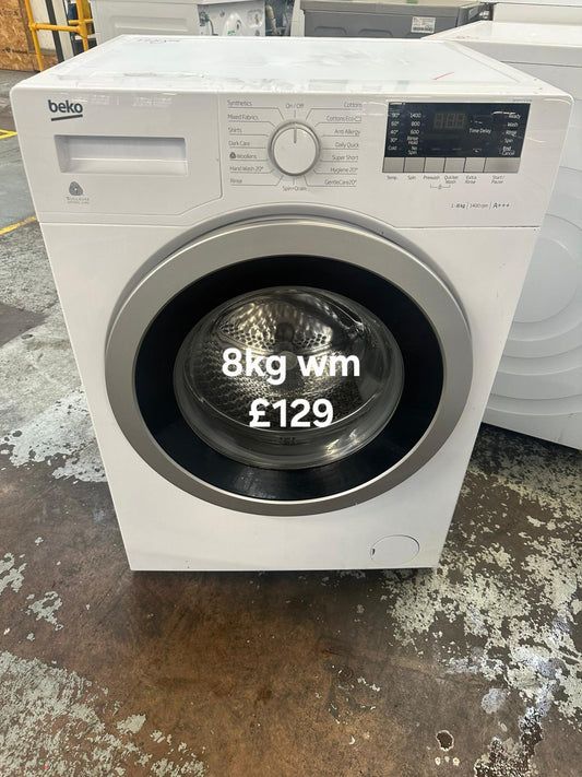 image for Beko 8kg washing machine 🌟 Free Delivery 🌟 120 Days Warranty 🌟 