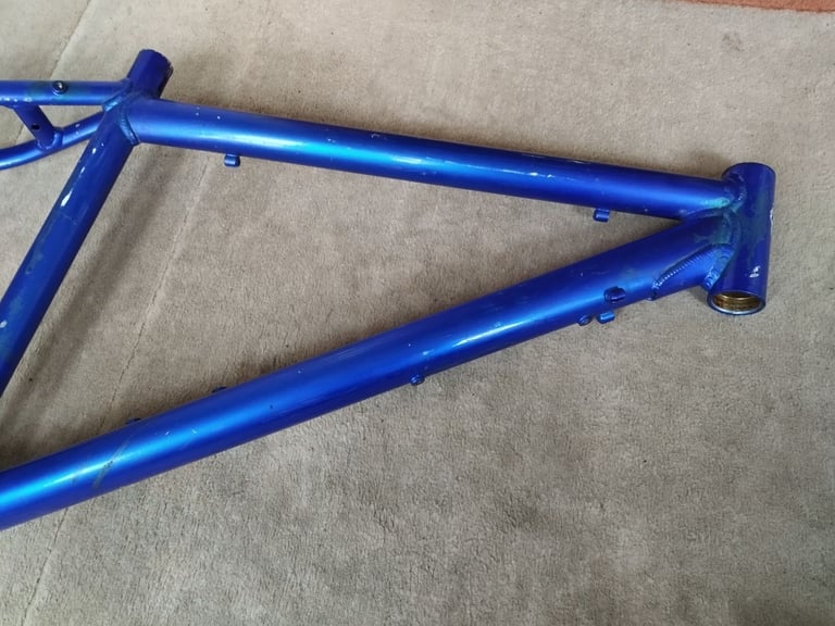 Alloy Mountain Bike Frame, And Suspension Forks.