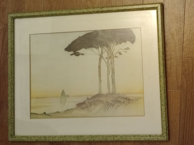 2x Framed Paintings with Hidden Images in very good condition