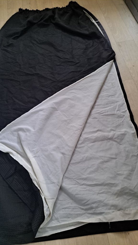 Black curtains 