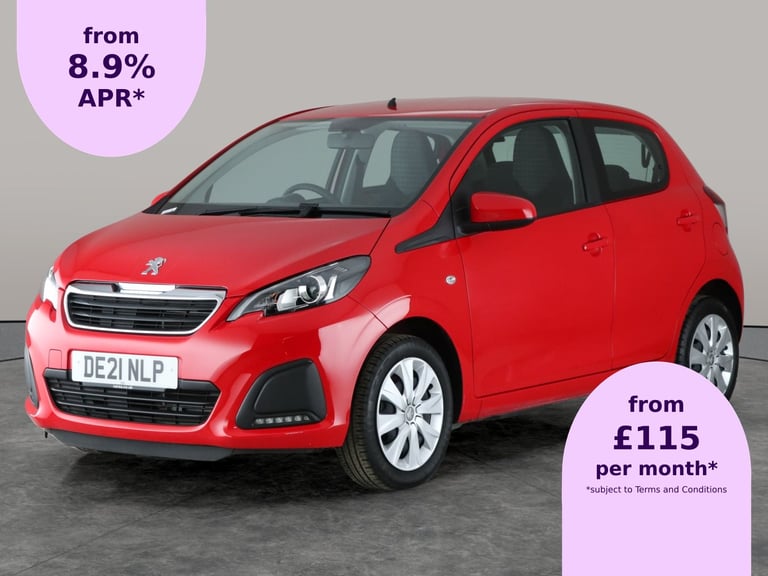 2021 Peugeot 108 1.0 Active Hatchback 5dr Petrol Manual Euro 6 (s/s) (72 ps) - SPLIT FOLDING Hatc...