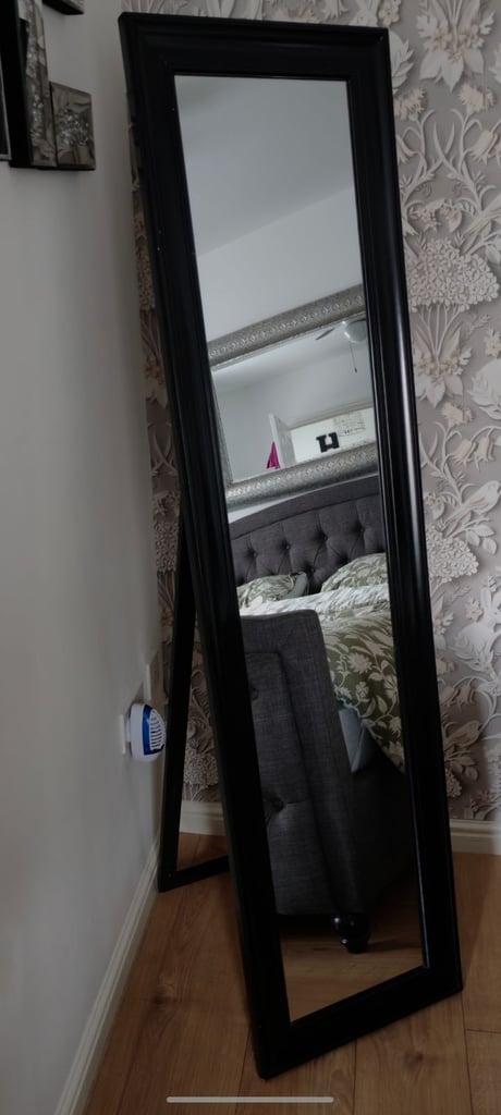 image for Black freestanding mirror 