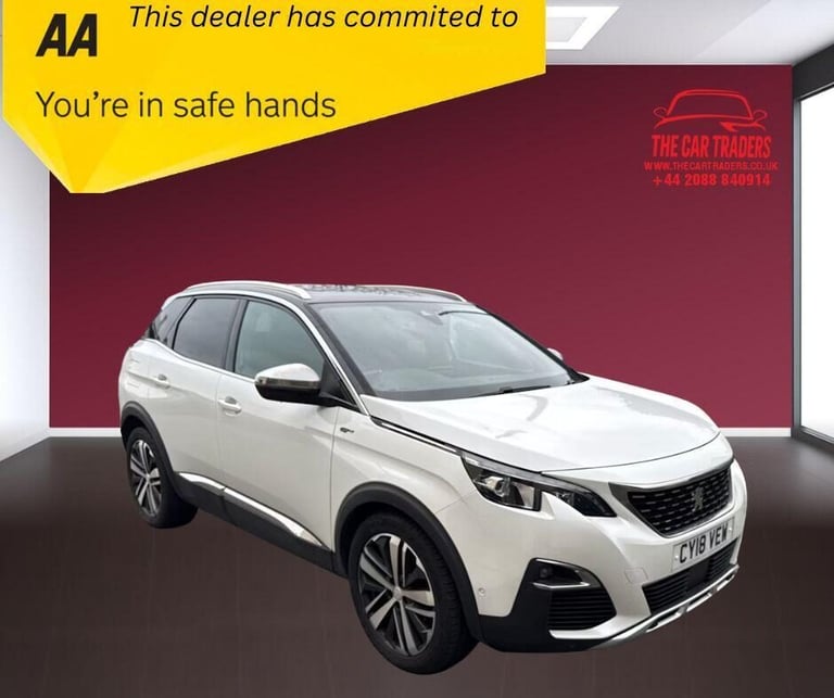 image for 2018 Peugeot 3008 2.0 BlueHDi GT SUV 5dr Diesel EAT Euro 6 (s/s) (180 ps) SUV Diesel Automatic