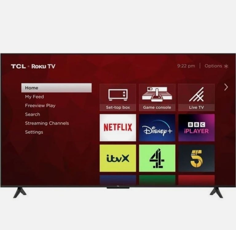 * FREE DELIVERY BEAUTIFUL 4K UHD HDReady 43 Inch TCL ROKU LED SMART TV WIFI FREEVIEW FREEPLAY TELE