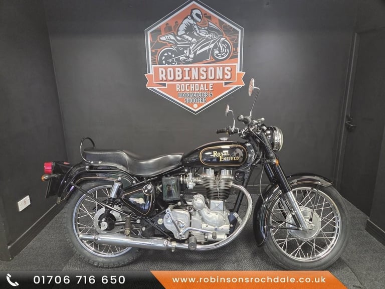 image for 2002 Royal Enfield Bullet 350 in black, lovely low mileage machine.