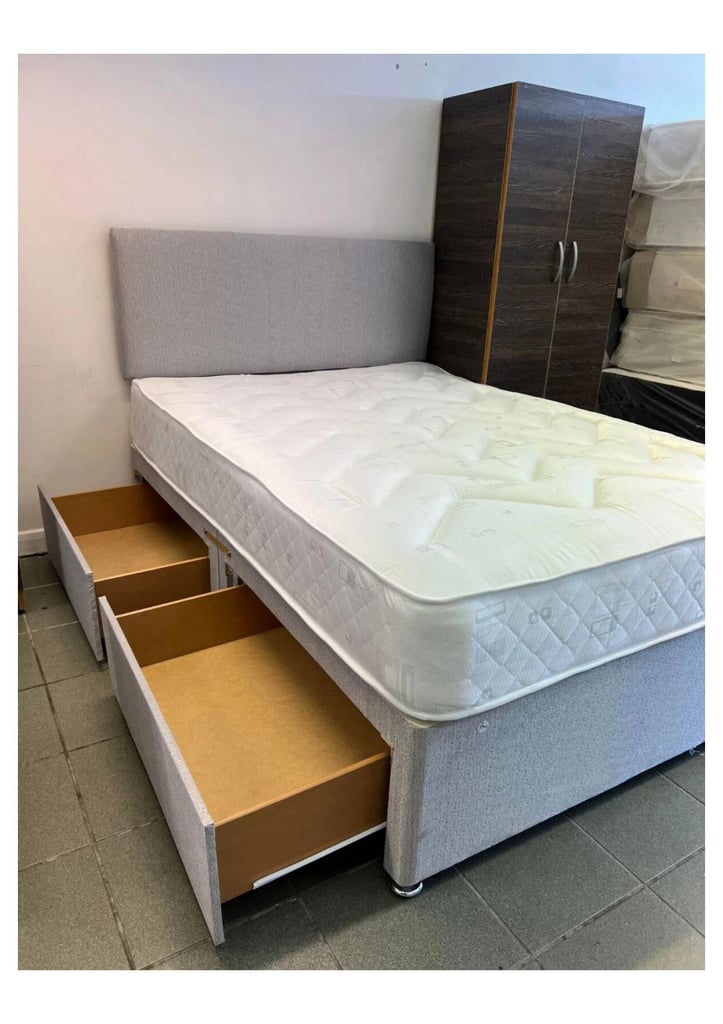 Today Delivery - Double & king Size Bed With mattress - Divan Bed - Free & Fast Home Delivery