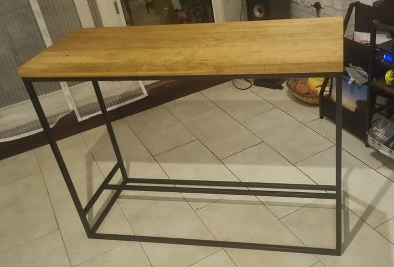 image for Breakfast Bar Table Solid Oak Wood John Lewis