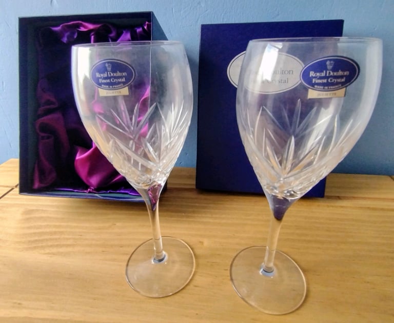 Vintage Royal Doulton Juliette Goblets (BOXED)