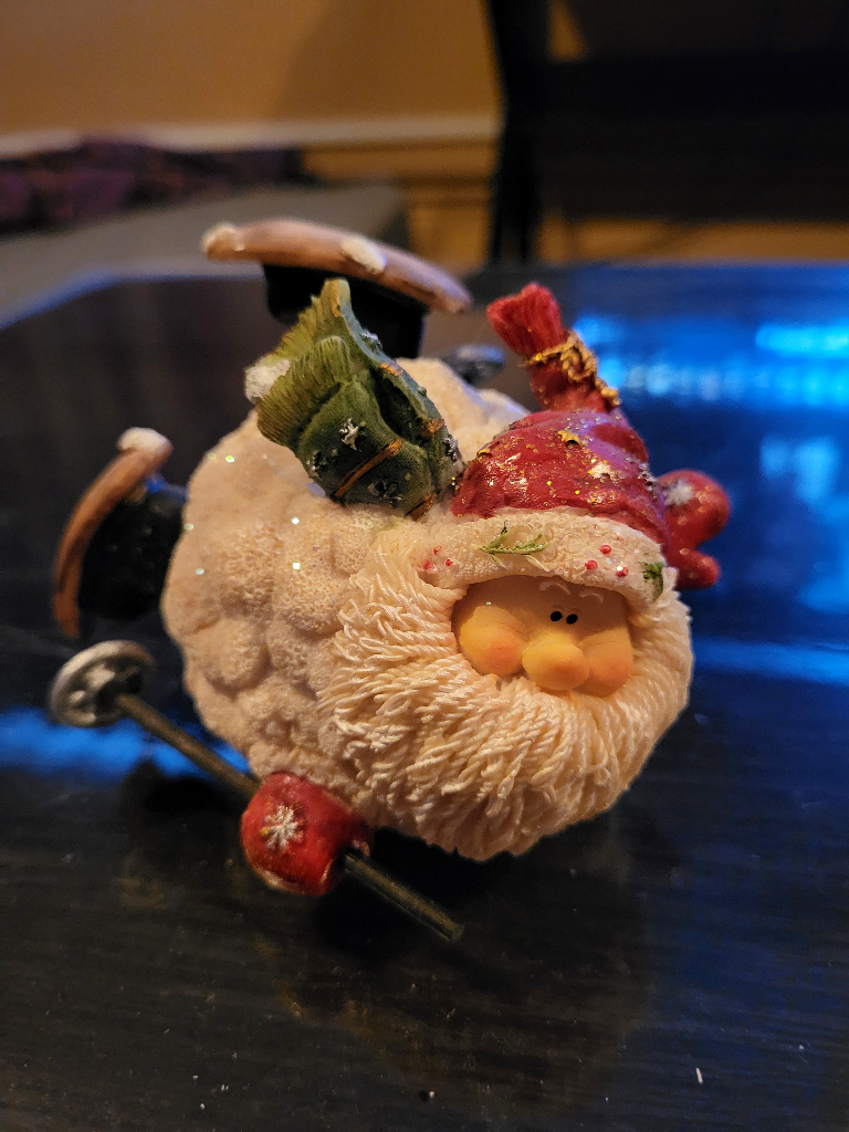 Father Christmas Santa Snowball Ornament