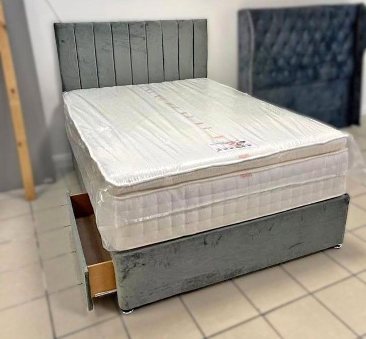 image for ** Divan Bed with Drawers – 30% OFF | Premium Finish | Fast Delivery 💷 **