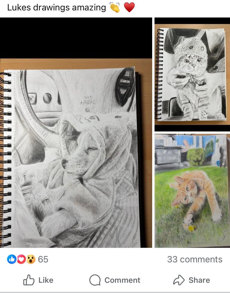image for A5 - A4 drawings signed
