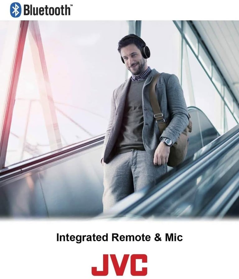 New JVC Wireless Noise Cancelling Over Ear Bluetooth Headphones