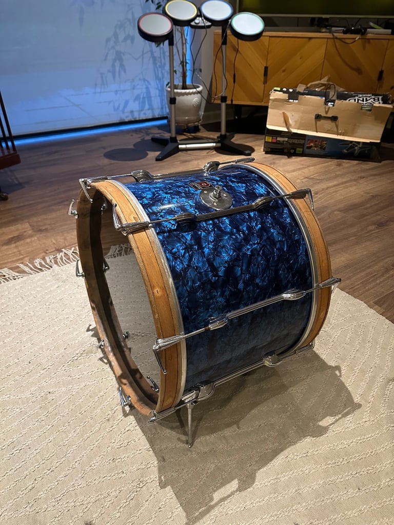 1960s Premier Blue Pearl Drums Various Sizes 