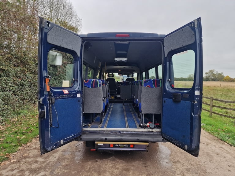 2015 Peugeot Boxer Red LWB 12 Seat Minibus  Drives Perfect  Disability Access